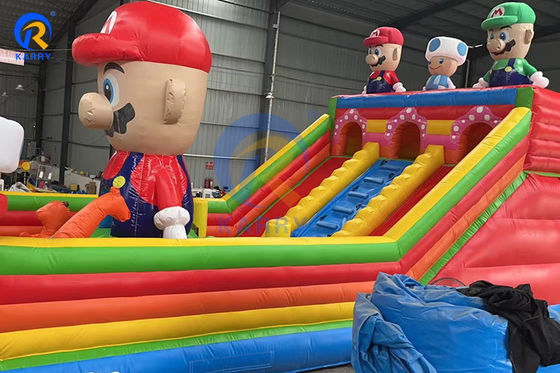Grand parcours d'obstacles Super Mario gonflable pour enfants et adultes