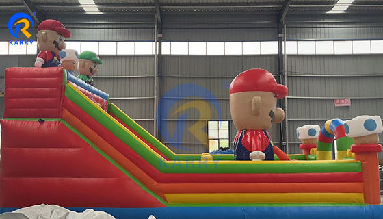 Grand parcours d'obstacles Super Mario gonflable pour enfants et adultes