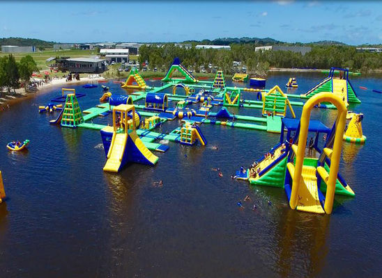 Parc aquatique gonflable avec kit de ventilation et de réparation Capacité maximale 100-500 kg