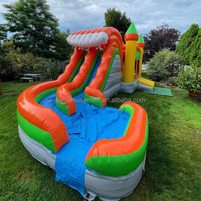 14 ans de plus Commercial Party Rental Châteaux gonflables Glissière d'eau Château à rebondir