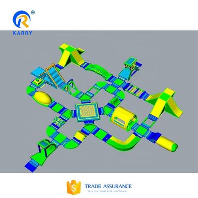 Parc aquatique gonflable extérieur très grand parc aquatique pour adultes et enfants divertissement