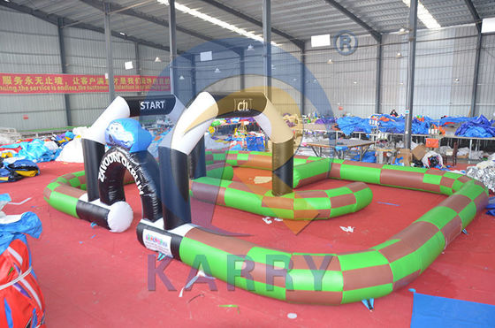 Amusement Impression numérique PVC pneu gonflable pare-chocs piste de voiture pour le plaisir intérieur ou extérieur