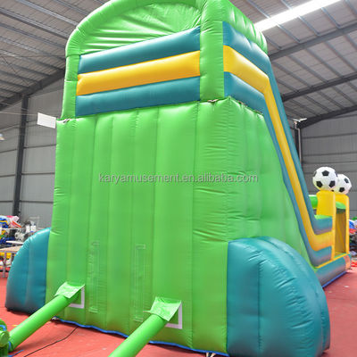 Combo de grand toboggan gonflable en PVC de 29 pieds avec thème de football et certificat CE/EN71/EN14960