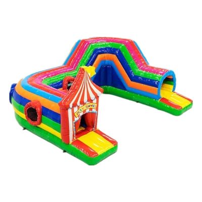 Jeu gonflable Tunnel Cirque Course d'obstacles 0,55 mm Platon Étarpe en PVC