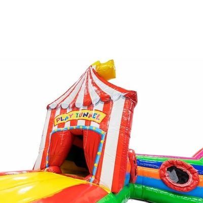 Jeu gonflable Tunnel Cirque Course d'obstacles 0,55 mm Platon Étarpe en PVC