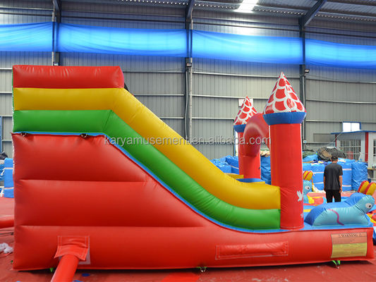 Taille du client 16ft Petit toboggan pour tout-petits gonflable Mickey toboggan sec ou humide pour les sauteurs
