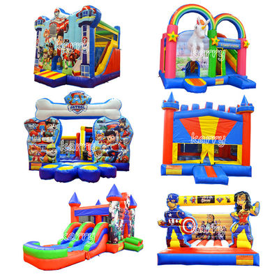 Commercial Inflatable Castle Combo Collection avec kits de réparation de souffleur et logo personnalisé