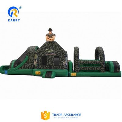 CE/EN71/EN14960 Parcours d'obstacle gonflable homologué pour la bâche en PVC de 0,55 mm