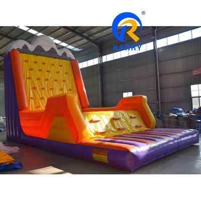14 ans sur mesure couleur gonflable mur d'escalade pour le jeu de sport sur mesure