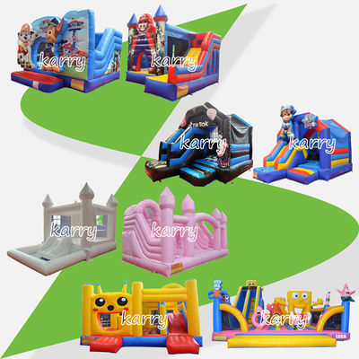 Fête des enfants Boucher gonflable Château Slide Combo Château gonflable Couleur personnalisée