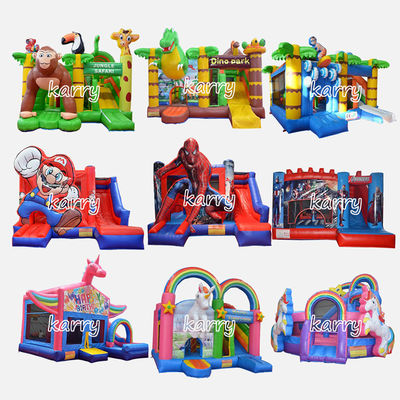 Fête des enfants Boucher gonflable Château Slide Combo Château gonflable Couleur personnalisée