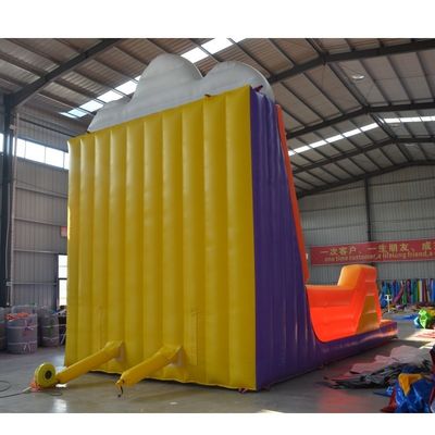 14 ans sur mesure couleur gonflable mur d'escalade pour le jeu de sport sur mesure