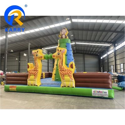 Jeux de parc d'attractions Jeux gonflables d'escalade avec souffleur et couleur personnalisée