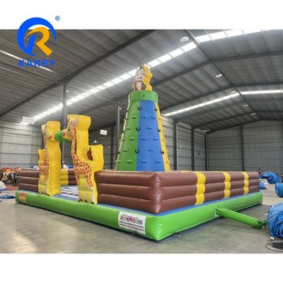 Jeux de parc d'attractions Jeux gonflables d'escalade avec souffleur et couleur personnalisée