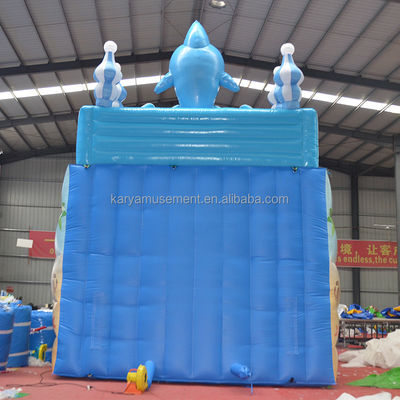 Parc océanique personnalisable Château gonflable Double combo avec protection d'impression