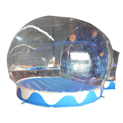 Tente de boule de neige portable pour Halloween, maison gonflable transparente, ballon pour enfants