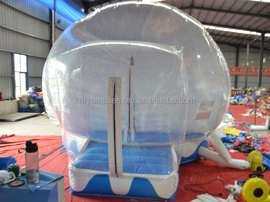 Tente de boule de neige portable pour Halloween, maison gonflable transparente, ballon pour enfants