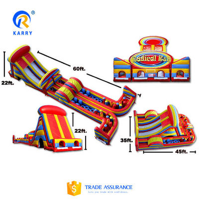 Parcours d'obstacles gonflable pour enfants et adultes sur mesure