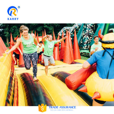 Cours d'obstacles de percée gonflable certifié CE pour événementsKR-OBS-904-2