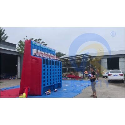 Basketball jeu de tir gonflable Basketball Connect 4 dans une rangée gonflable avec souffleur