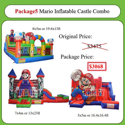 Château gonflable sur mesure en couleur commerciale idéal pour le plaisir intérieur et extérieur