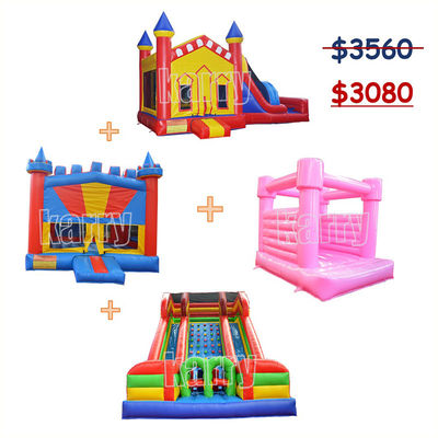 Septembre Châteaux gonflables Paquet Château sautant avec couleur personnalisée et souffleur