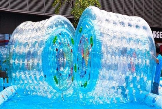 Logo personnalisé imprimé en TPU/PVC pour adultes, ballon gonflable à rouleaux d'eau pour activités en plein air