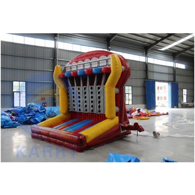 Jeu de sport gonflable orange personnalisé pour le carnaval en famille