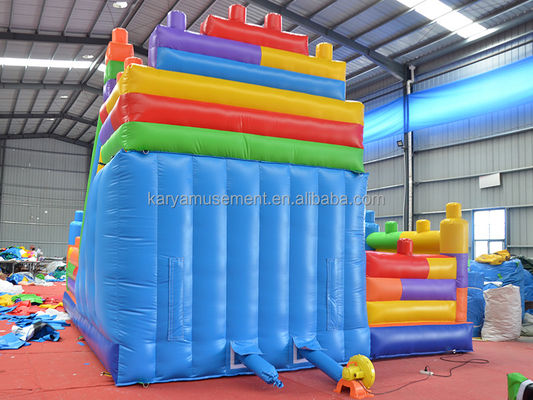 Colorier des enfants glisse gonflables Blocs de construction combinaison rebond glisse pour les adultes