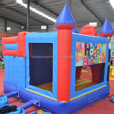 0.55mm PVC Vinyl Tarpaulin gonflable Mario Bounce House Combo Château glisser avec souffleur
