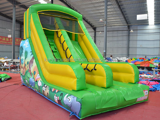 Parcs intérieurs Essentiel petite taille gonflable planche à rebond avec conception et couleur verte