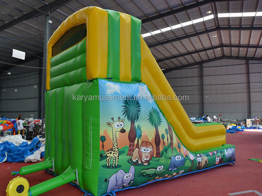 Parcs intérieurs Essentiel petite taille gonflable planche à rebond avec conception et couleur verte