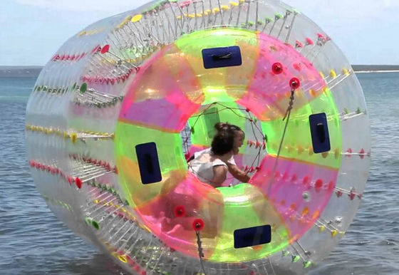 1.2m/1.5m/1.8m Coloré Pvc gonflable Zorb Roller d'eau pour le parc d'attractions Jeux amusants