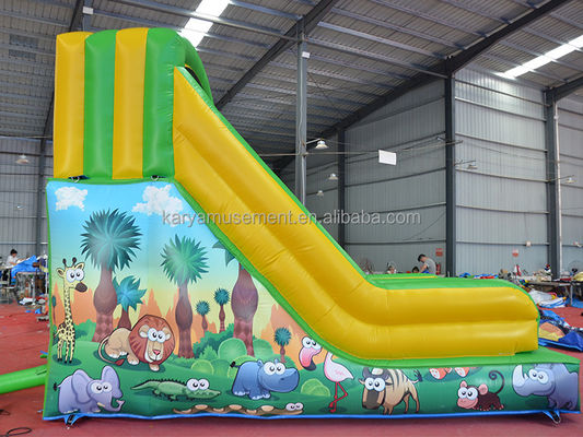 Parcs intérieurs Essentiel petite taille gonflable planche à rebond avec conception et couleur verte