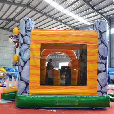 Caractéristiques PORTABLE gonflable Jungle Dino Bouncer House avec diapositive et unisexe