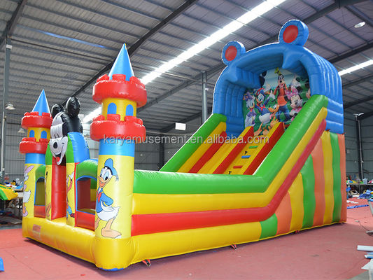 Commercial 29ft sautant Mickey Park gonflable bouncer glisser pour les affaires de location de fête