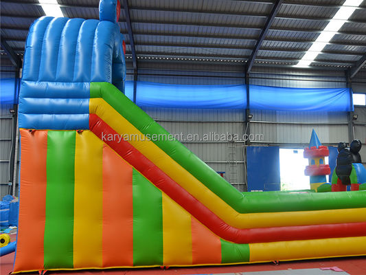 Commercial 29ft sautant Mickey Park gonflable bouncer glisser pour les affaires de location de fête