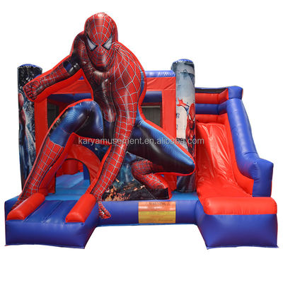 Entretien intérieur et extérieur Spiderman Thème Château gonflable avec diapositive