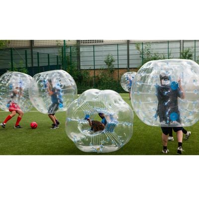 CE 220v ou 110v Jouet gonflable PVC/TPU 1,5 m de diamètre Boule de pare-chocs transparente pour enfants