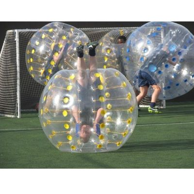 CE 220v ou 110v Jouet gonflable PVC/TPU 1,5 m de diamètre Boule de pare-chocs transparente pour enfants