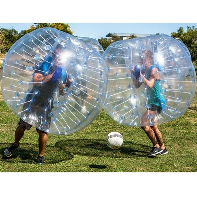 CE 220v ou 110v Jouet gonflable PVC/TPU 1,5 m de diamètre Boule de pare-chocs transparente pour enfants