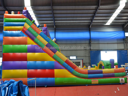 Bloc de construction gonflable de 2 voies de 19 pieds de large pour enfants