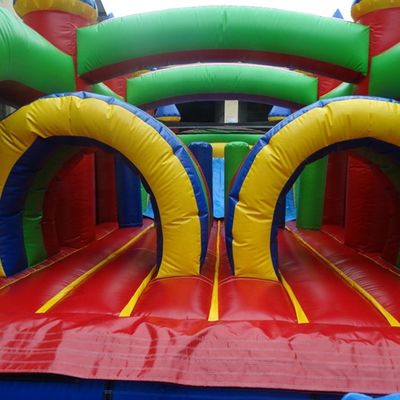 Portable 68ft gonflable sautant bouncer château obstacle pour enfants et adultes avec souffleur