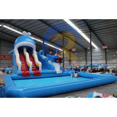 CE Blower et accessoires de réparation incluant un parc aquatique gonflable avec toboggan à requin
