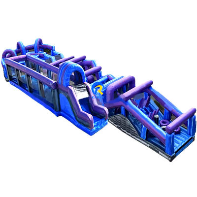 Cours d'obstacles gonflables pour adultes commerciaux de grande taille pour jeu de sport interactif en PVC