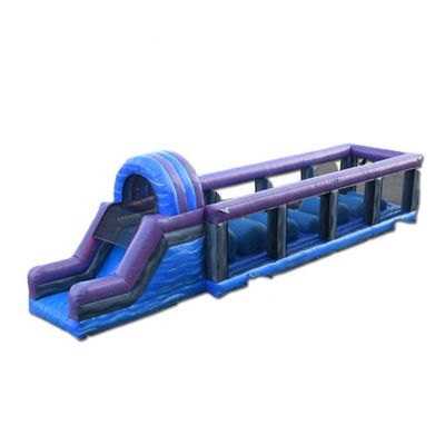 Cours d'obstacles gonflables pour adultes commerciaux de grande taille pour jeu de sport interactif en PVC