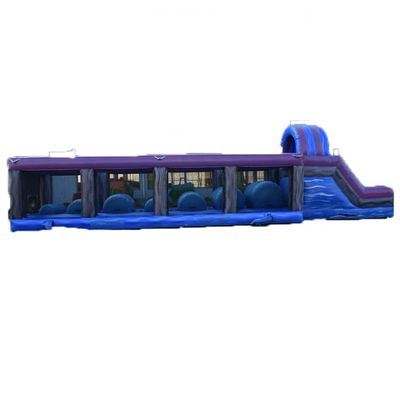 Cours d'obstacles gonflables pour adultes commerciaux de grande taille pour jeu de sport interactif en PVC