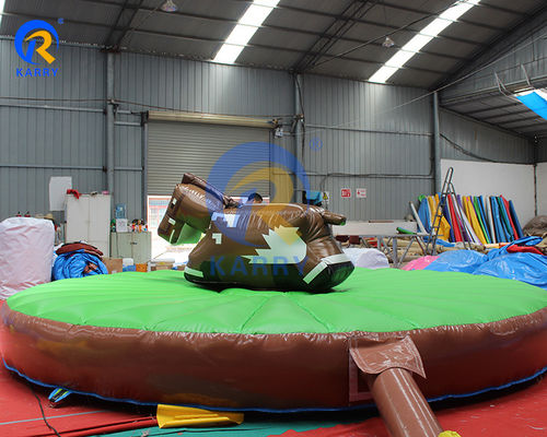 Commercial Bouncy Mechanical Rodeo Bull Riding Machine gonflable pour les adultes