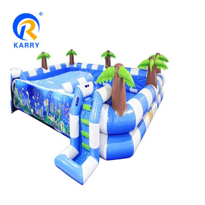 14 ans en haut PVC gonflable au-dessus du sol piscine facile avec maison de glisse à rebond