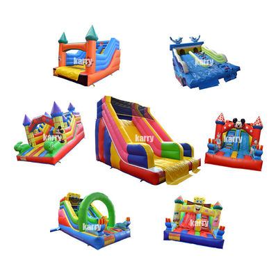 Inflatable intérieur ou extérieur petite diapositive de dessin animé pour enfants avec couleur personnalisée et logo